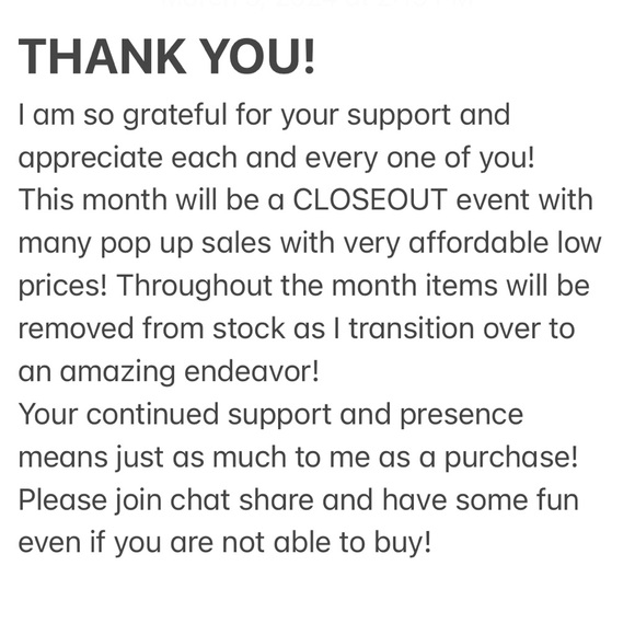 Mystery $50 bonus SPECIAL 5th anniversary sale 😳😍🥳 LIKE ❤️2B added TAG LIST - Picture 3 of 4